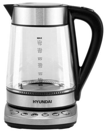 Электрочайник Hyundai HYK-G3026 серебристый купить,NaN