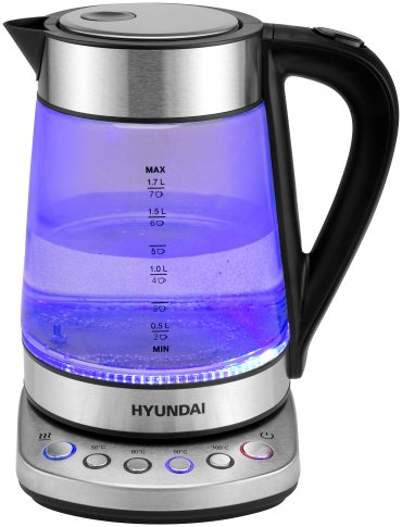 Электрочайник Hyundai HYK-G3026 серебристый купить,NaN