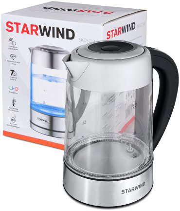 Электрочайник Starwind SKG5213 черный, белый купить,NaN