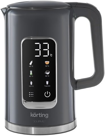 Электрочайник Korting KWK 0906 Gourmet серый купить,NaN