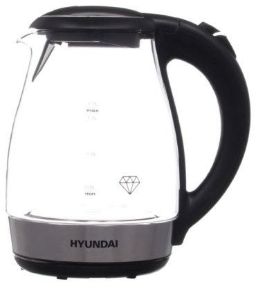 Электрочайник Hyundai HYK-G2030 прозрачный