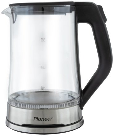 Электрочайник Pioneer KE803G черный, серебристый