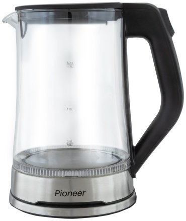 Электрочайник Pioneer KE803G черный, серебристый