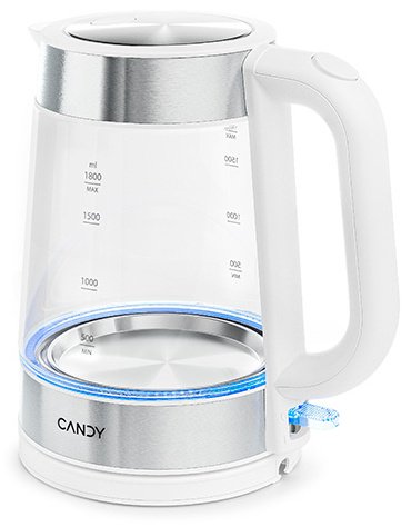 Электрочайник Candy CK-301 белый, серебристый
