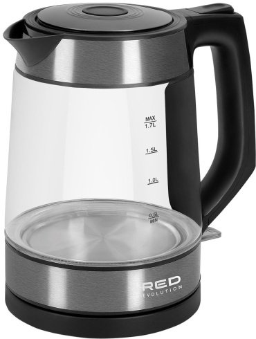 Электрочайник RED Solution Evolution RK-G20 черный, прозрачный купить,0