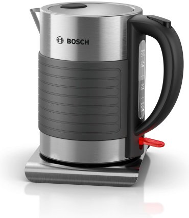 Электрочайник Bosch TWK7S05 + тостер Bosch TAT7S25 стальной купить,0