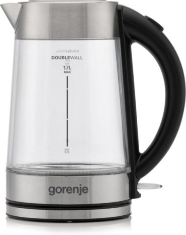 Электрочайник Gorenje K17GDWII серебристый купить,NaN