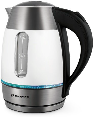 Электрочайник BRAYER BR1086 серый купить,NaN
