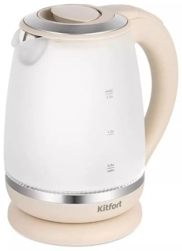 Электрочайник Kitfort КТ-6601 бежевый купить,NaN