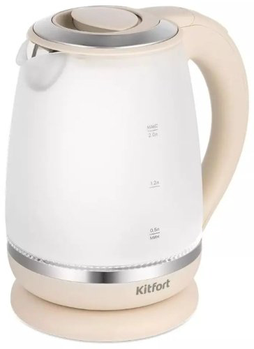 Электрочайник Kitfort КТ-6601 бежевый купить,NaN