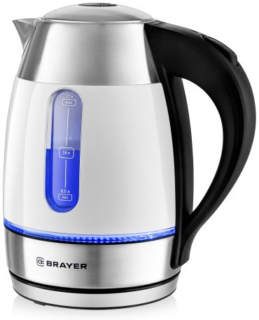 Электрочайник BRAYER BR1086 серый купить,NaN