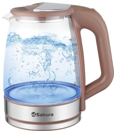 Электрочайник Sakura SA 2722 BR коричневый