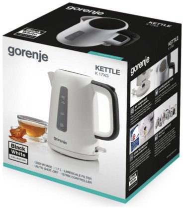 Электрочайник Gorenje K17xg белый купить,13720