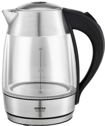 Электрочайник CENTEK CT-0012 серебристый купить,NaN