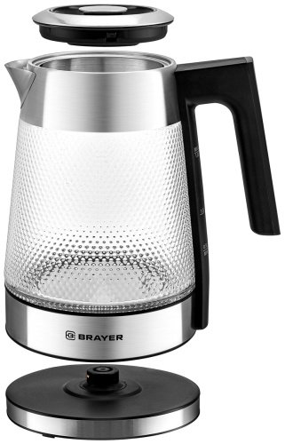 Электрочайник BRAYER BR1079 черный, серый купить,NaN