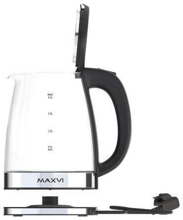 Электрочайник MAXVI KE2041G прозрачный купить,0