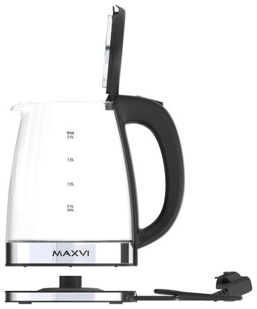 Электрочайник MAXVI KE2041G прозрачный купить,NaN