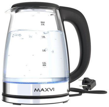 Электрочайник MAXVI KE2041G прозрачный купить,0
