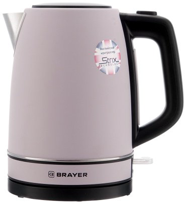 Электрочайник BRAYER 1082BR фиолетовый купить,NaN