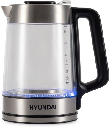 Электрочайник Hyundai HYK-G5607 серебристый