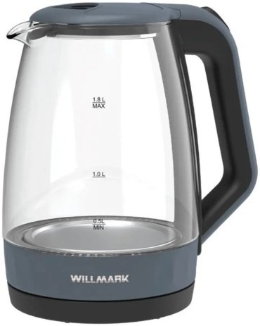 Электрочайник Willmark WEK-1823G серый, черный