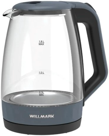 Электрочайник Willmark WEK-1823G серый, черный