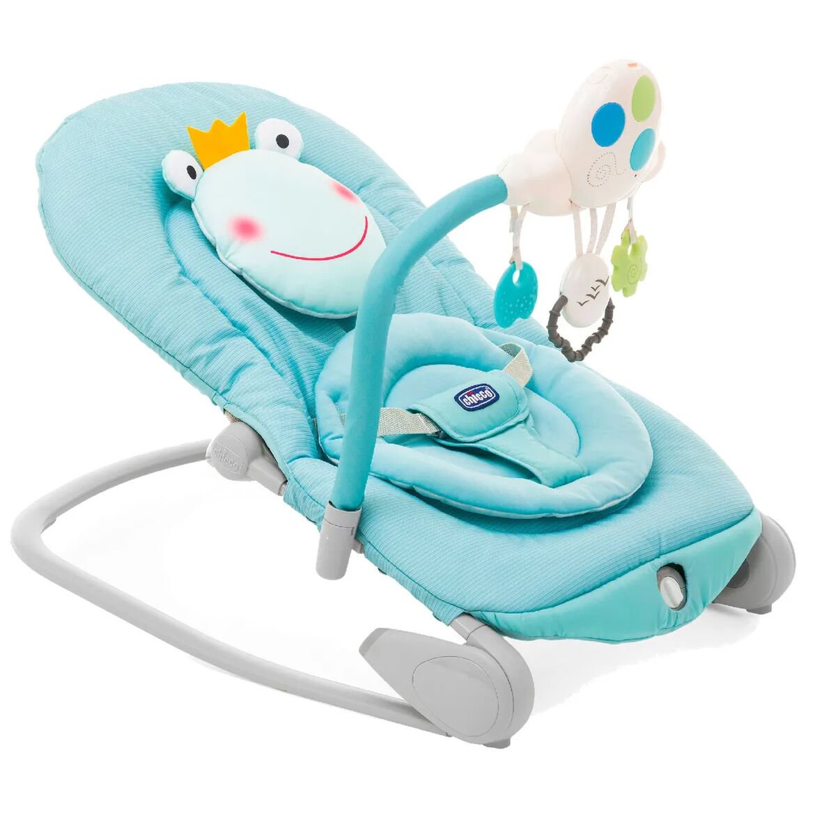 Кресло-качалка Chicco Balloon Froggy голубое купить,0