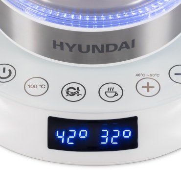 Электрочайник Hyundai HYK-G5507 белый купить,0