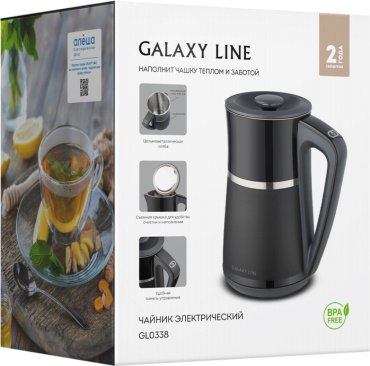 Электрочайник GALAXY LINE GL 0338 черный купить,0