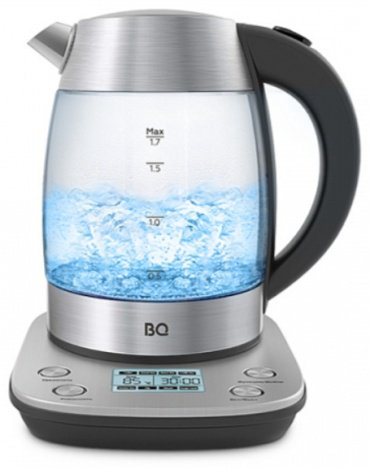 Электрочайник BQ KT1703G стальной, черный купить,NaN