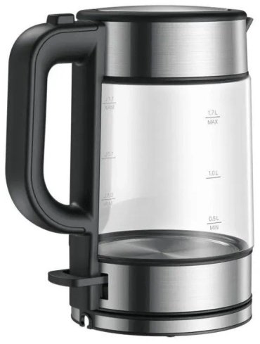 Электрочайник Xiaomi Electric Glass Kettle (BHR7490RU) черный, серебристый, прозрачный купить,NaN