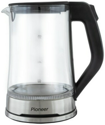 Электрочайник Pioneer KE803G черный, серебристый