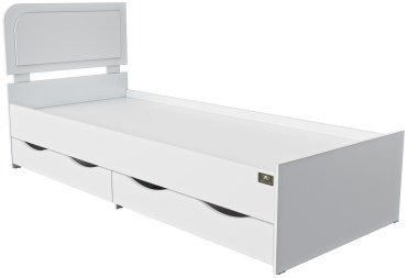Кровать Мебель Азии Соня 80x200см с матрасом белый