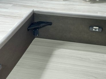 Кровать Мебель Азии Mia 200x140х102см серый купить,NaN