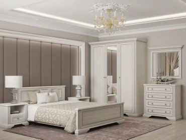 Кровать Гербор Вайт 180x200см белый/светло-серый купить,NaN