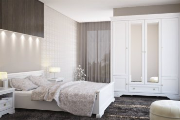 Кровать Гербор Клео 200x160х75см белый купить,NaN