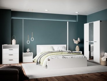 Кровать Мебель Азии Фрейя 160x200см без матраса белый
