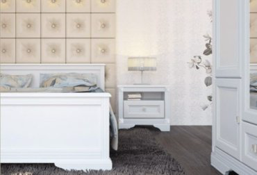 Кровать Гербор Клео 200x160х75см белый купить,NaN