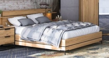 Кровать Любимый Дом Норд 160x200см коричневая купить,NaN