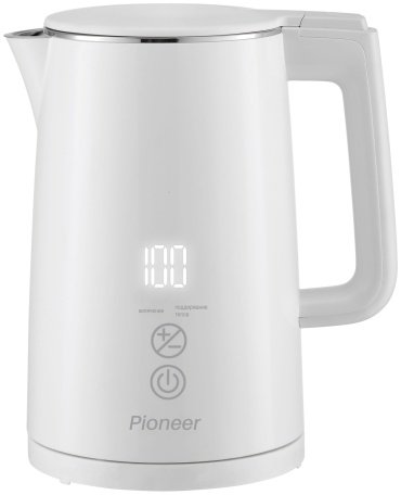 Электрочайник Pioneer KE577M белый купить,0