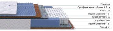 Матрас PROSON Active Duo M/F , 180x200x24 см, чехол трикотаж купить,NaN