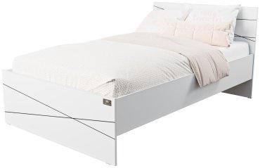 Кровать Мебель Азии Алиса Лайн 120x200см белая купить,NaN