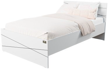 Кровать Мебель Азии Алиса Лайн 120x200см белая купить,NaN