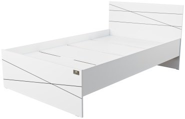 Кровать Мебель Азии Алиса Лайн 120x200см с матрасом белая купить,NaN