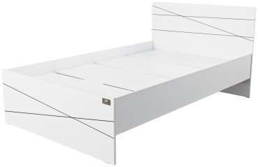 Кровать Мебель Азии Алиса Лайн 120x200см с матрасом белая купить,NaN