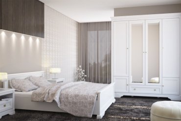 Кровать Гербор Клео O 200x160х75см белый купить,NaN