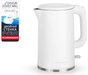 Электрочайник Normann AKL-521 белый купить,NaN