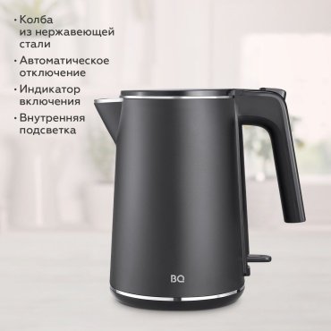 Электрочайник BQ KT1720P черный купить,NaN