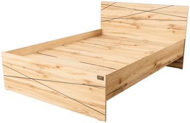 Кровать Мебель Азии Алиса Лайн 140x200см с матрасом коричневая купить,NaN
