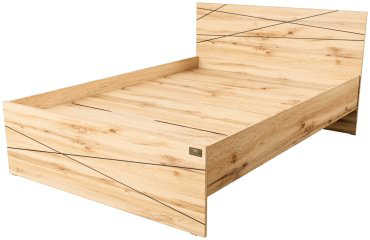 Кровать Мебель Азии Алиса Лайн 140x200см с матрасом коричневая купить,NaN